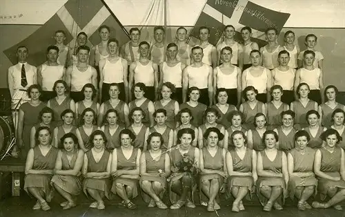 Gymnastikholdet i Hoven i slutningen af 1930'erne
